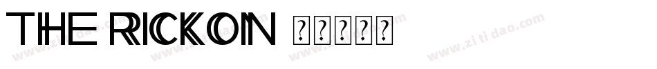 The Rickon字体转换
